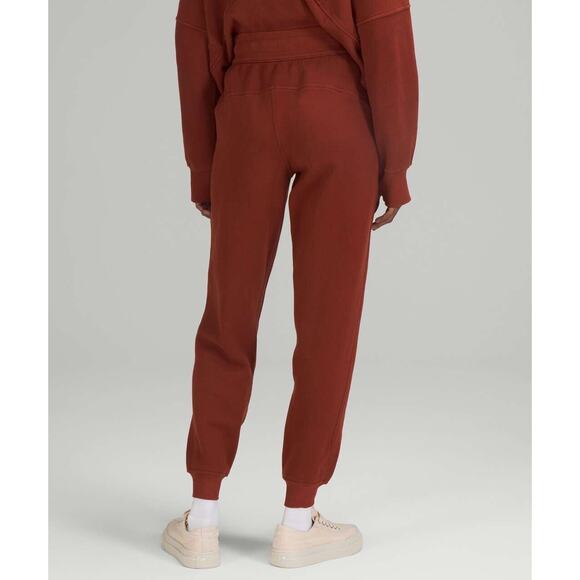 Lululemon Joggers Womens 2 Brown Red Scuba High Rise Drawstring Pull On W5CVAS - Picture 4 of 10